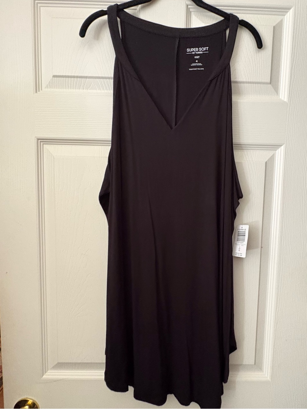 Torrid long black goddess high neck Supersoft sleep tank SOLD OUT SIZE 4 NWT